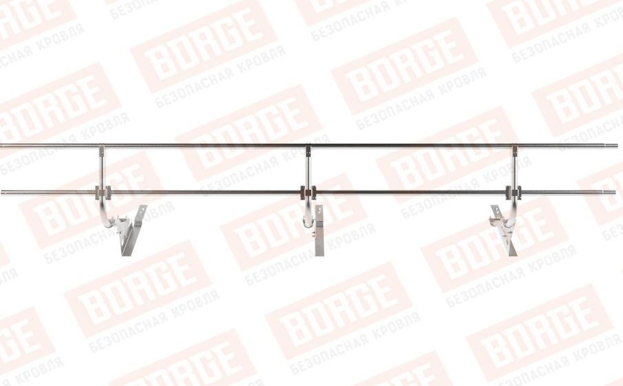 Кровельное ограждение Borge для кровли из композитной черепицы оцинкованное, 300*60 см