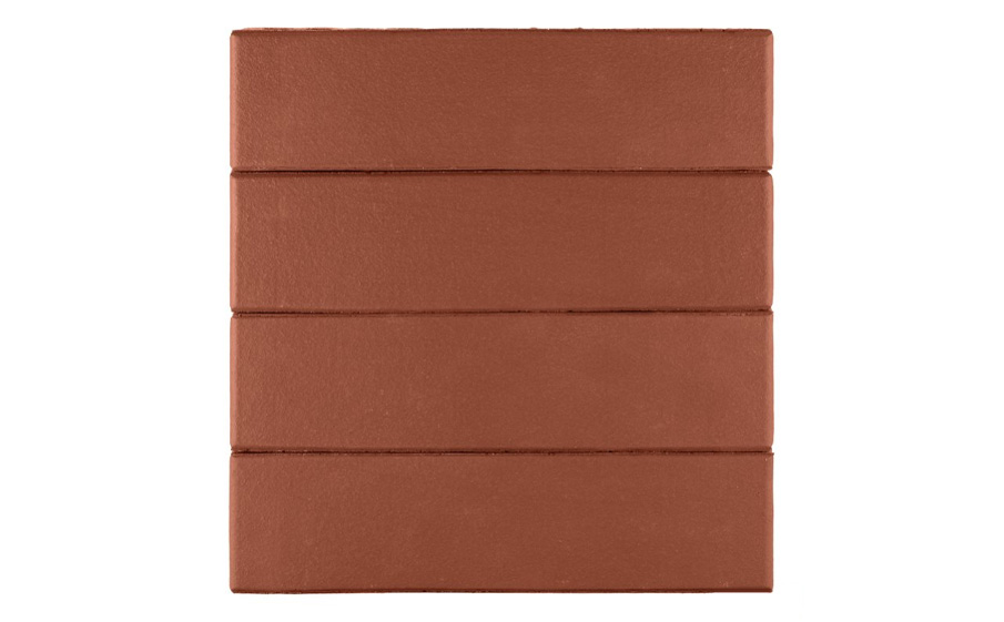 Кирпич облицовочный ЛСР, темно-красный, гладкий, утолщенные стенки, 250*120*65 мм