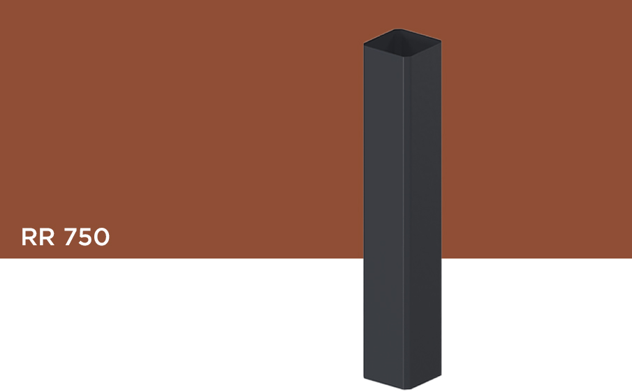 Водосточная труба Orima К9*9, RR 750 для системы D 110/85*85 мм, 1 м