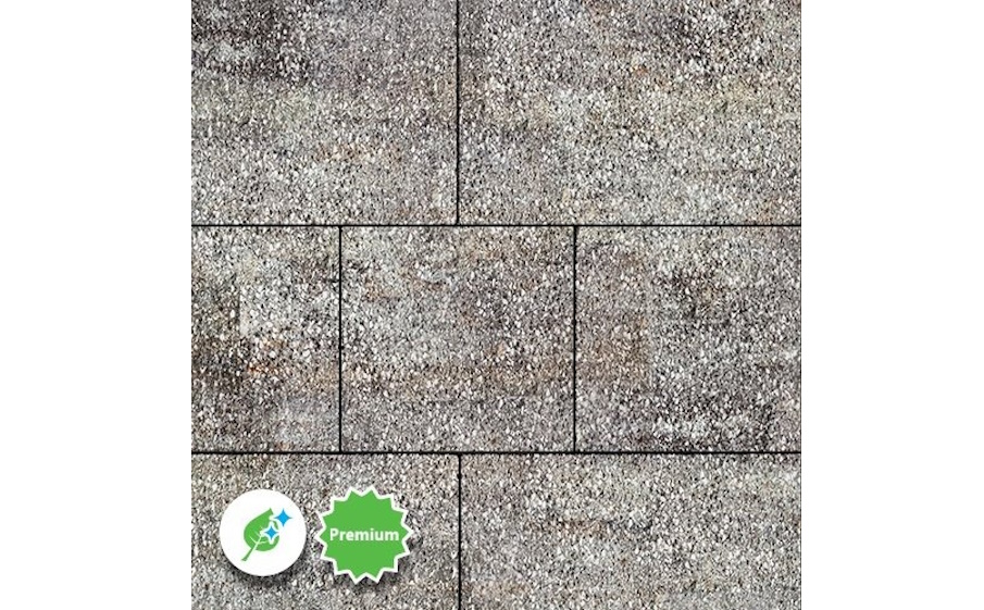 Плитка тротуарная SteinRus Инсбрук Ланс Б.5.Псм.6, Native, ColorMix Берилл, толщина 60 мм