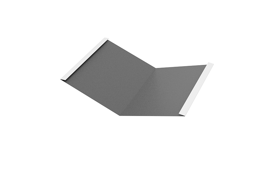 Ендова внутренняя Aquasystem Rooftop Бархат RAL 7024, 2 м