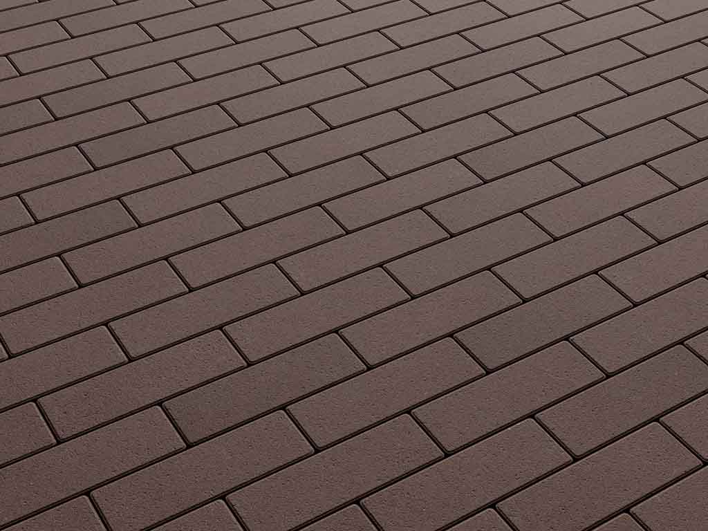 Плитка тротуарная Паркет Б.4.П.6 стандарт гладкий коричневый, 180*60*60 мм