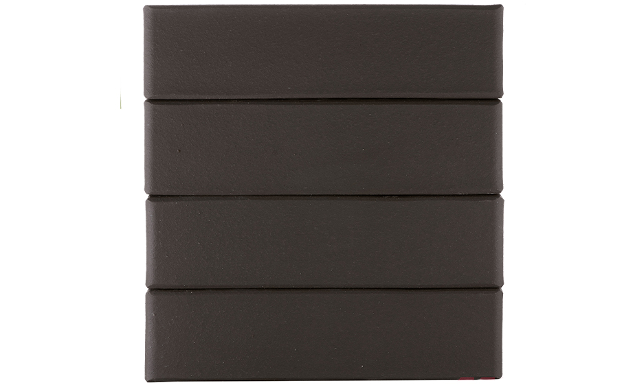 Кирпич облицовочный пустотелый ЛСР, графитовый, гладкий, 250*120*65 мм