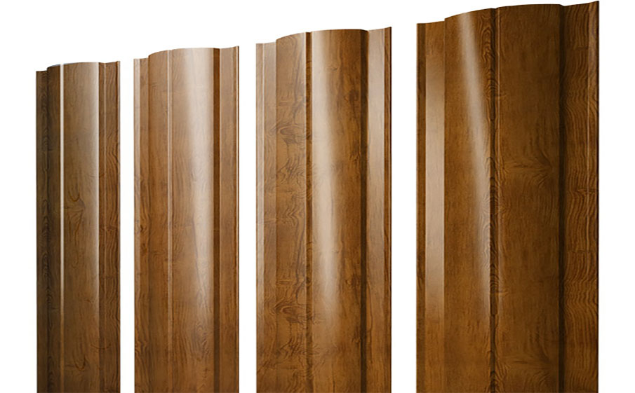 Штакетник Круглый Print Elite Golden Wood