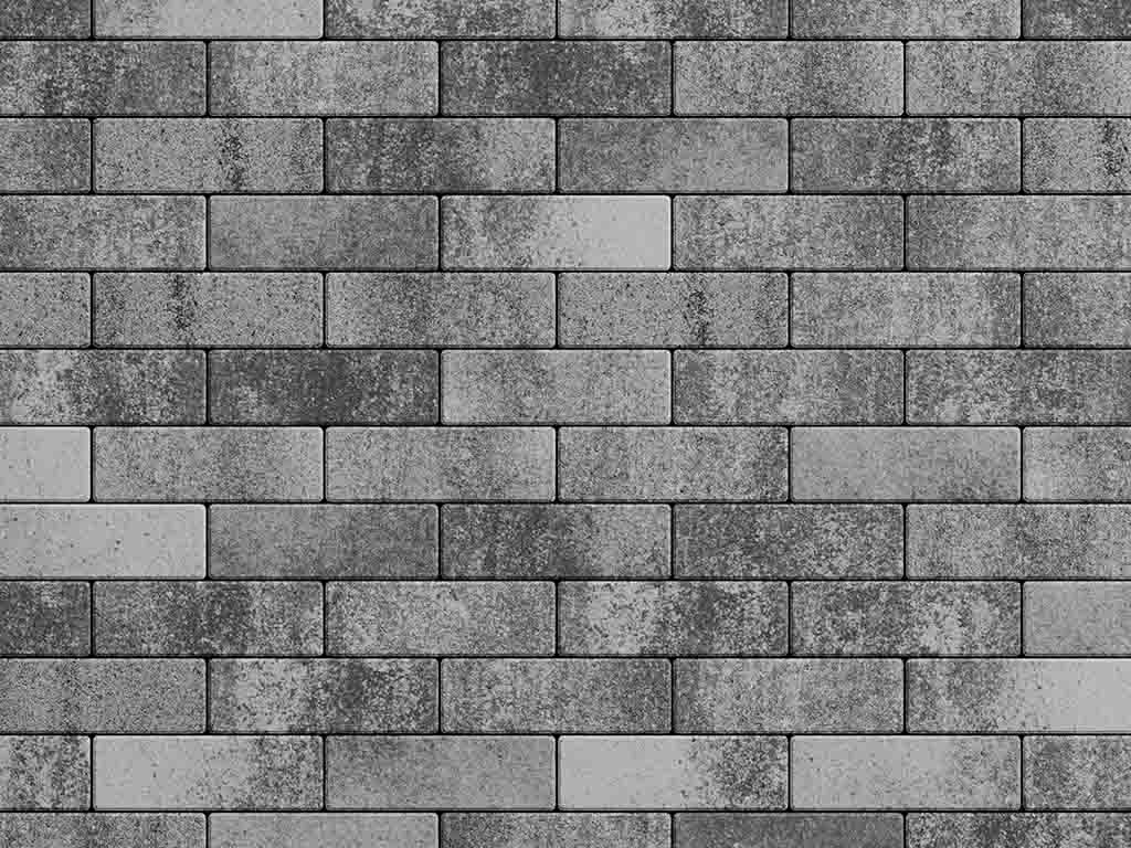 Плитка тротуарная Паркет Б.4.П.6 листопад гладкий антрацит, 180*60*60 мм