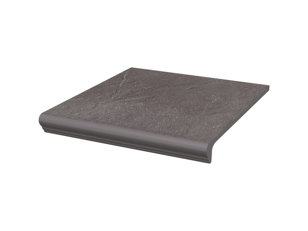 Клинкерная ступень с капиносом Paradyz Taurus, Grys, 330*300*11 мм