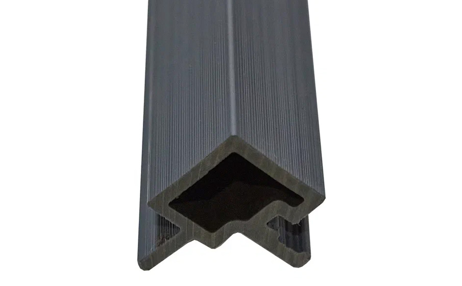 Угловой профиль CM Wall, 3000*56*49 мм, Ebony (Эбен)