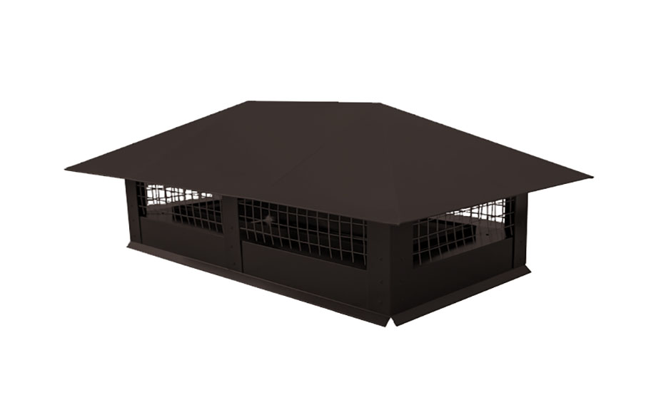 Дымник на трубу Grand Line с сеткой 500*500 мм Drap RR 32