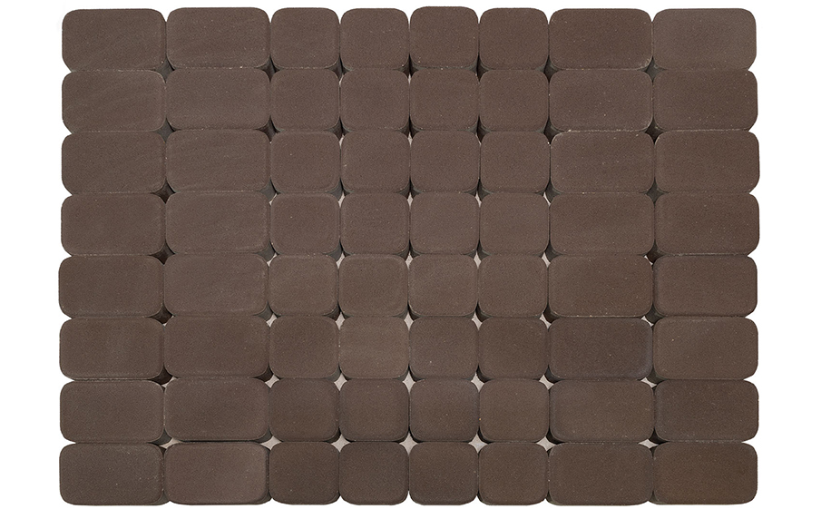 Плитка тротуарная BRAER Классико Дуо коричневый, 115/172*115*40 мм