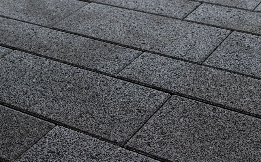 Плитка тротуарная Паркет Б.9.Псм.8 гранит черный, комплект 4 шт, толщина 80 мм