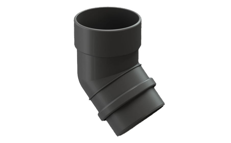 Колено Docke LUX 45 градусов, графит
