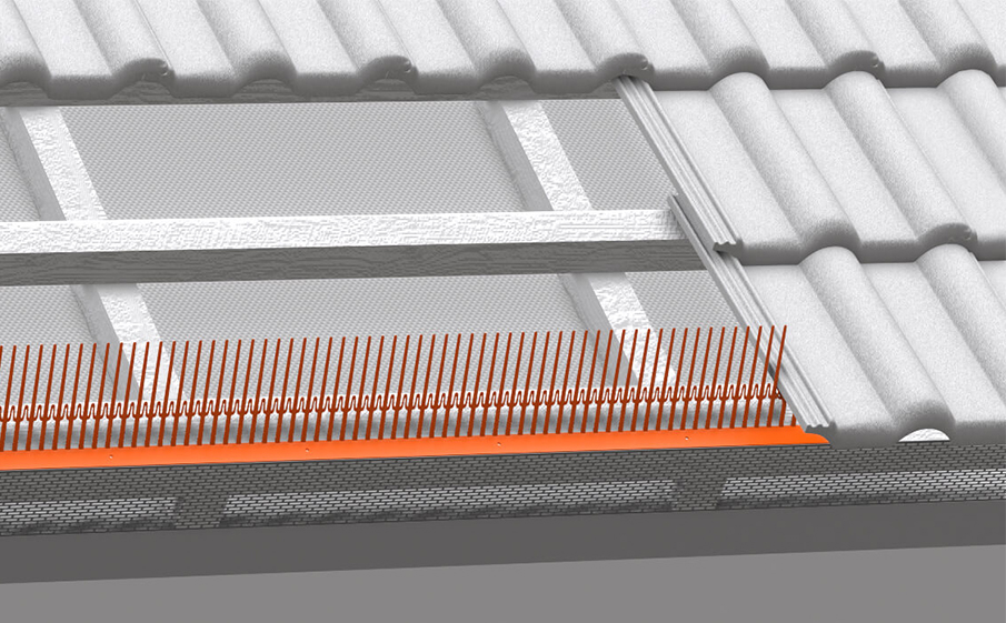 Аэроэлемент карнизного свеса BRAAS черный, 1000 мм