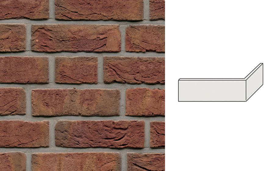 Угловая плитка Muhr Nr 7, Westfalisch-bunt, 2105*65*100*22-25 мм