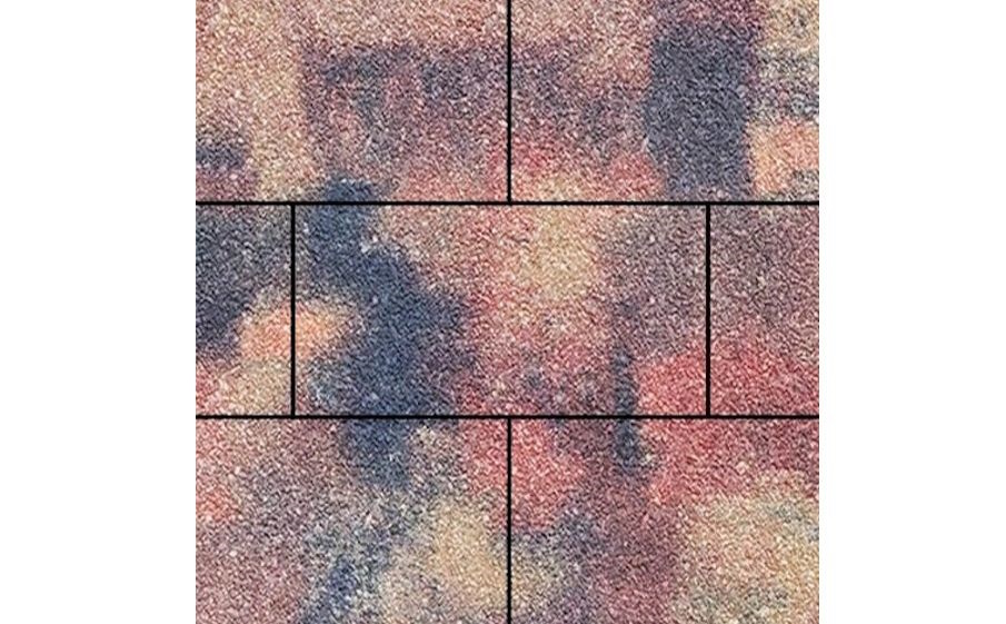 Плитка тротуарная SteinRus Парк Плейс Б.3.П.8, Native, ColorMix Оригон, 600*300*80 мм