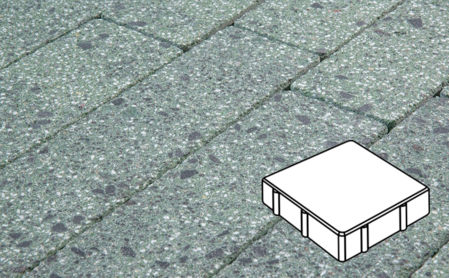 Плитка тротуарная Готика Granite FINERRO, Квадрат В.1.К.8, Порфир 150*150*80 мм