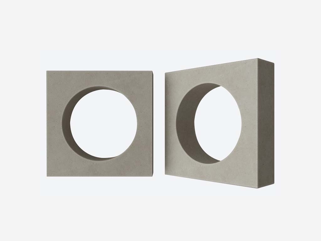 Декоративный бриз-блок Mesterra Кобого / Cobogo 0102, под покраску, 250*250*90 мм