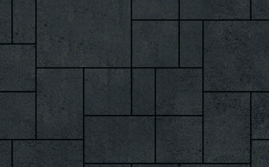 Плитка тротуарная SteinRus Инсбрук Альпен Б.7.Псм.6 гладкая, черный, толщина 60 мм
