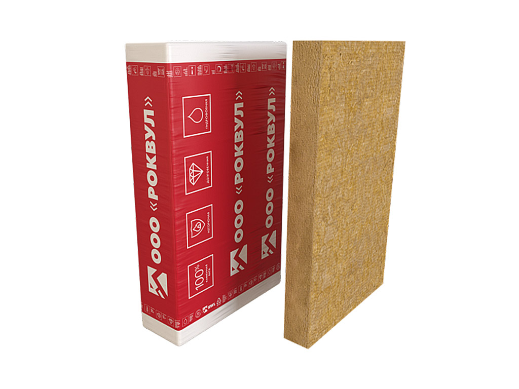 Утеплитель РОКВУЛ ФАСАД БАТТС ОПТИМА, 3 шт/уп, 1000*600*100 мм