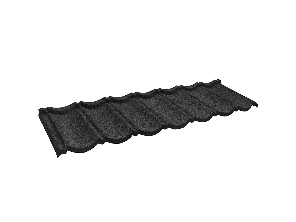 Композитная черепица CM Roof Bond Black (черная), 1340*420 мм