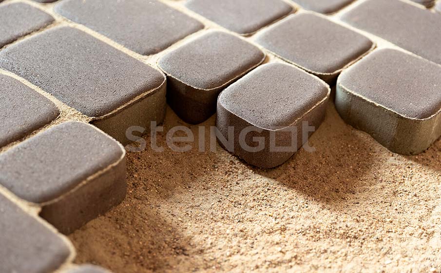 Плитка тротуарная Steingot Моноцвет, Классика, темно-коричневый, комплект 3 шт, толщина 60 мм