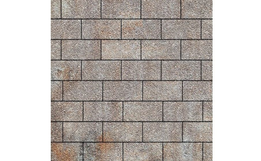 Плитка тротуарная SteinRus Севилья В.8.П.8 Native, ColorMix Берилл, 300*150*80 мм