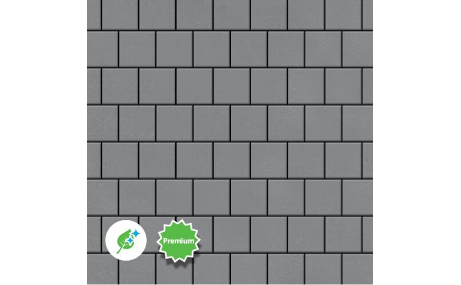 Плитка тротуарная SteinRus Армор В.2.К.8, гладкая, серый, 100*100*80 мм