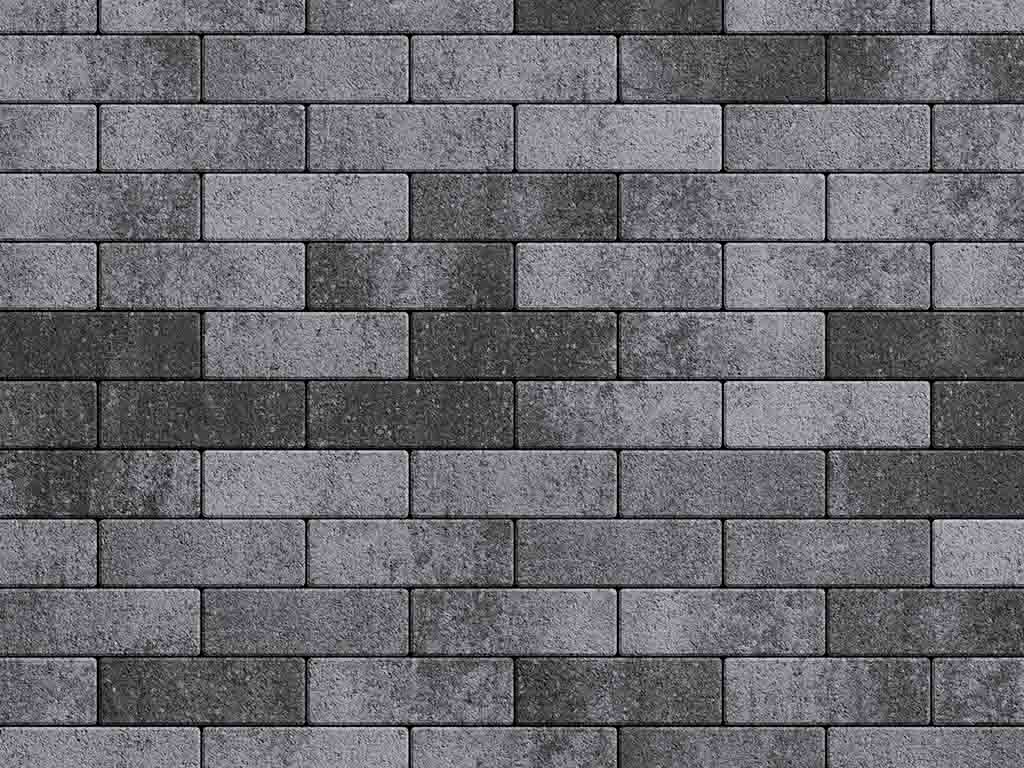 Плитка тротуарная Паркет Б.4.П.6 листопад гранит антрацит, 180*60*60 мм