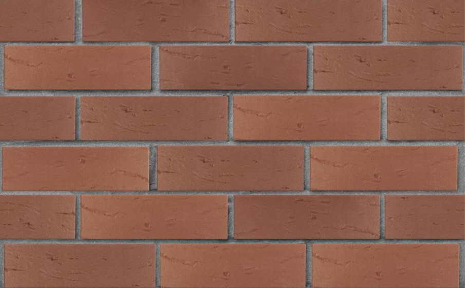 Кирпич облицовочный ЛСР, коричневый, рустик, утолщенные стенки, 250*120*65 мм