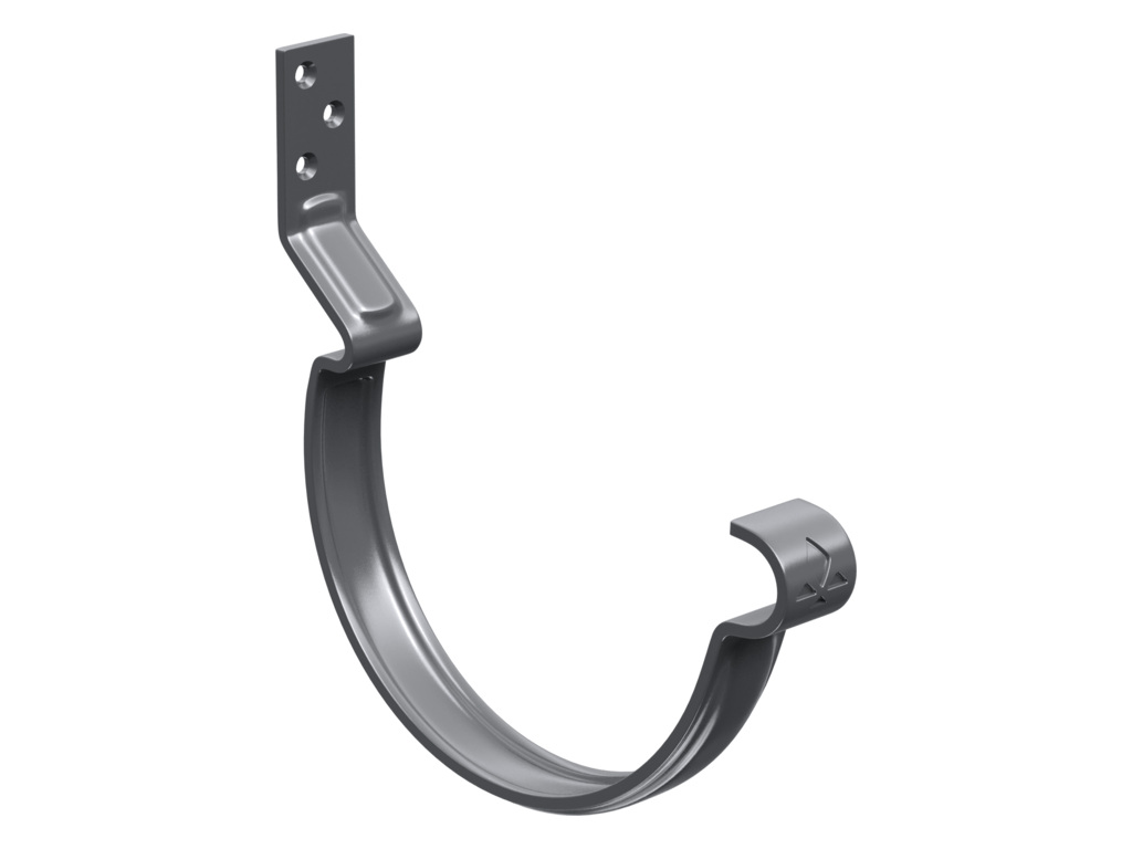Крюк крепления короткий Aquasystem PE dRain RAL 7024 D 125 мм