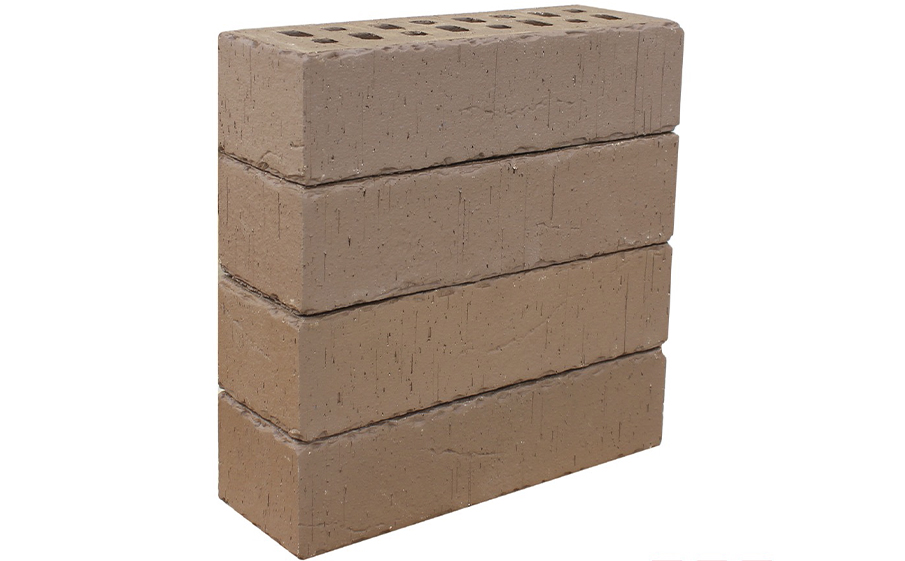 Кирпич клинкерный ЛСР Антверпен темно-терракотовый флэш винтаж с рваной фаской, 250*85*65 мм