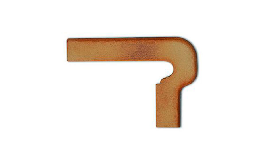 Клинкерный плинтус ступени левый Terraklinker (Gres de Breda) Antica модель B, 410*80*80 мм