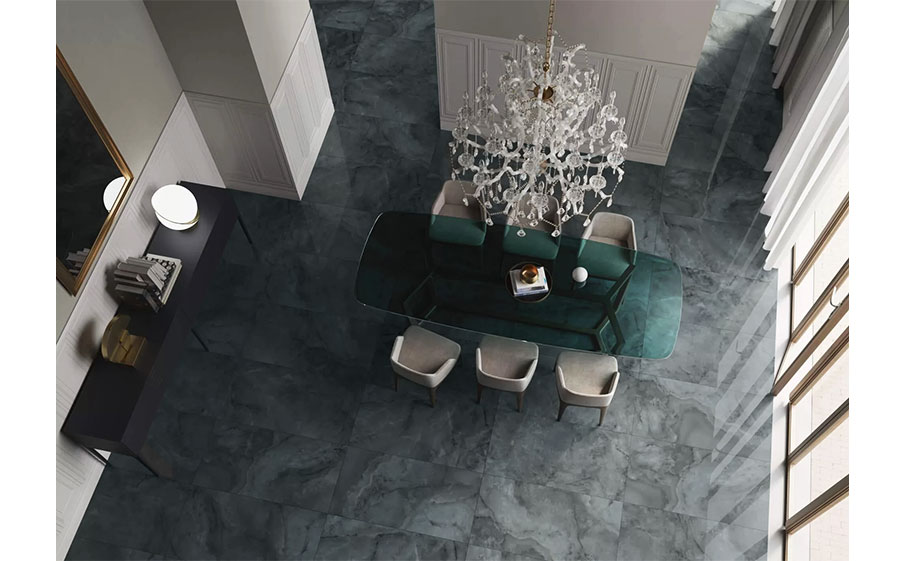 Керамогранит KERAMA MARAZZI Джардини серый темный лаппатированный обрезной, 600*600*9 мм