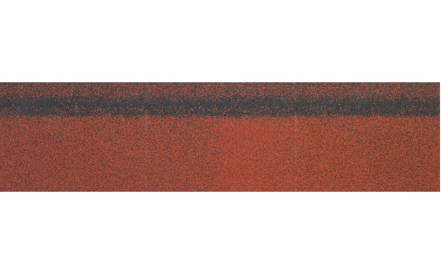 Коньково-карнизная черепица SHINGLAS Оптима красный