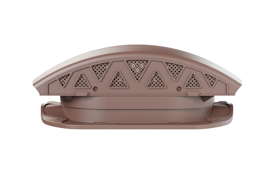 Вентилятор подкровельный Viotto для металлочерепицы Finnera, RAL 8017 коричневый