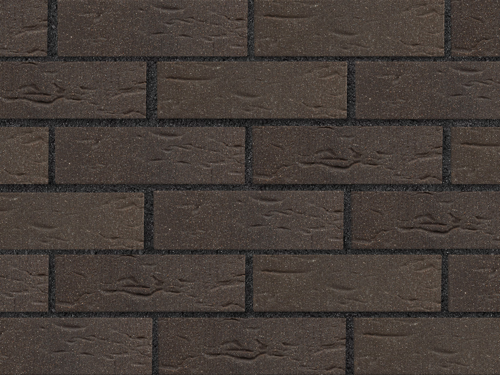 Кирпич клинкерный ЛСР Лиссабон темно-красный с черным песком винтаж, 250*85*65 мм