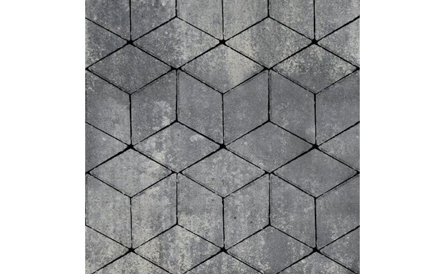 Плитка тротуарная SteinRus Полярная звезда Б.5.Ф.8 гладкая, ColorMix Актау, 200*200*80 мм