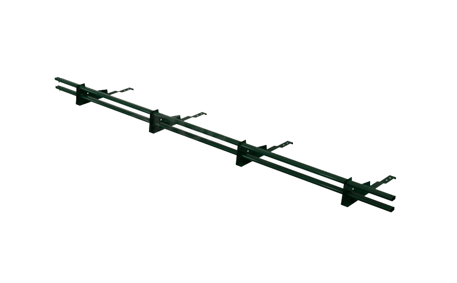 Комплект трубчатого снегозадержания Borge 3 м для черепичной кровли, темно-зеленый