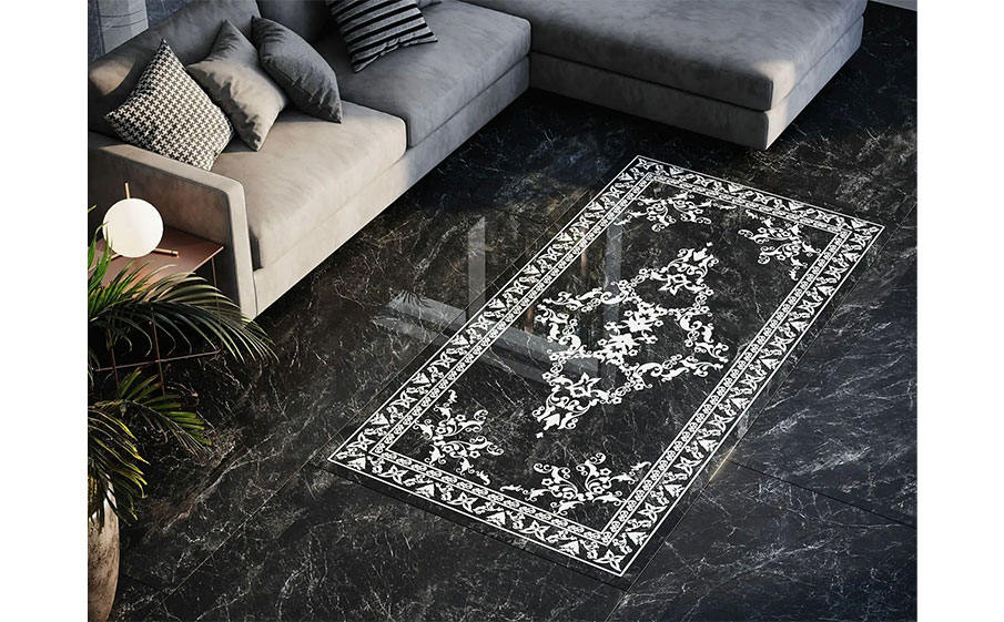 Керамогранит KERAMA MARAZZI Риальто серый темный обрезной, 1195*600*9 мм