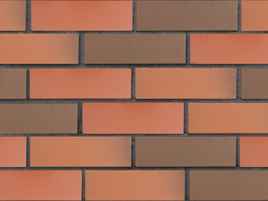 Кирпич клинкерный ЛСР Ноттингем красный флэшинг гладкий, 250*85*65 мм