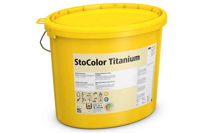 Интерьерная краска StoColor Titanium weiss, белая, 15 л