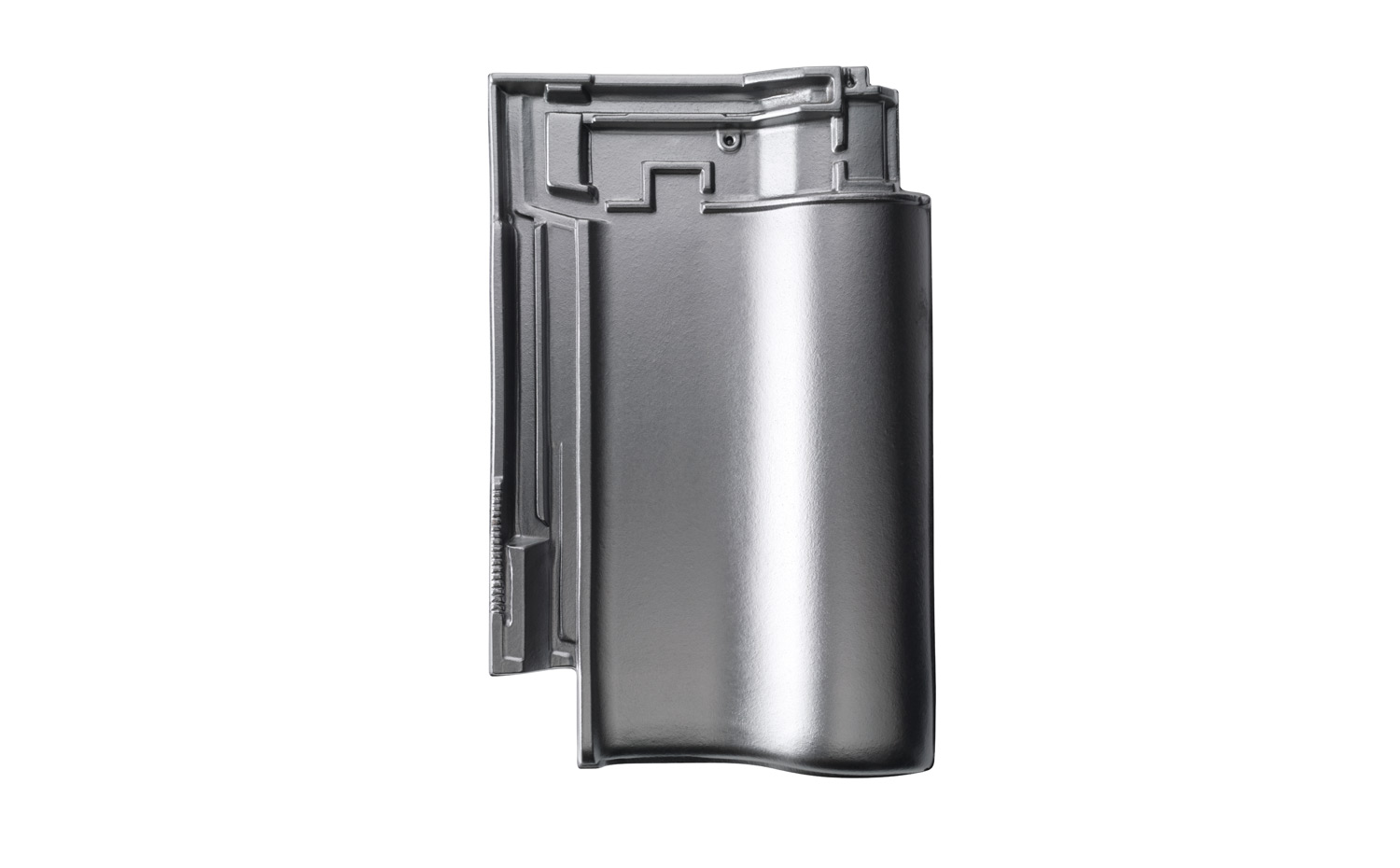 Керамическая черепица рядовая ERLUS Е 58 SL титаново-серебряный, высококачественный ангоб