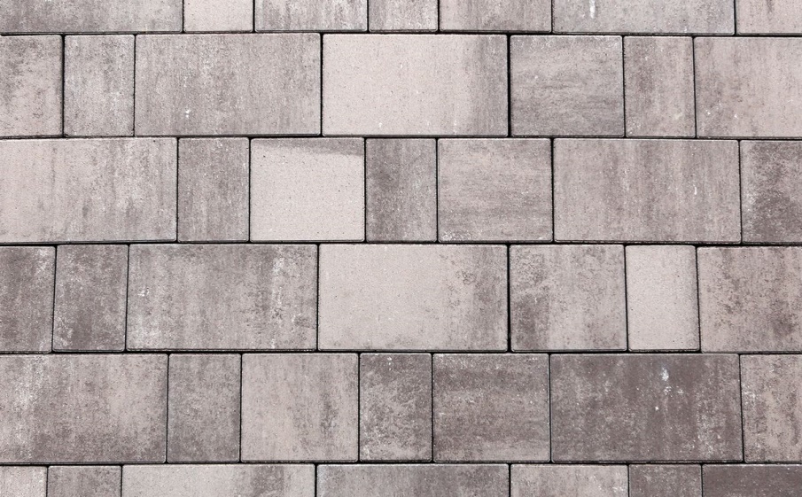 Плитка тротуарная Старый город Б.1.Фсм.8 листопад гладкий хаски, комплект 3 шт, толщина 80 мм