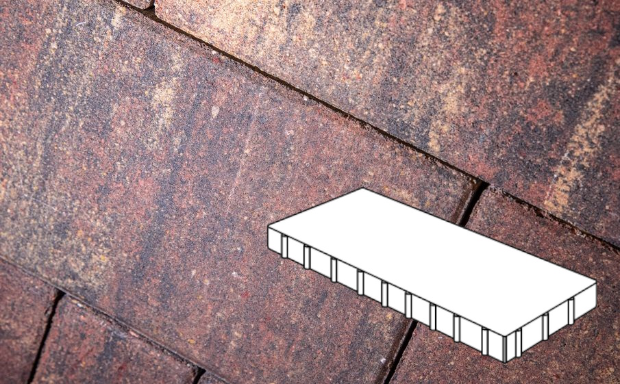 Плитка тротуарная Готика Natur, Плита Б.8.П.10, Марс, 800*400*100 мм