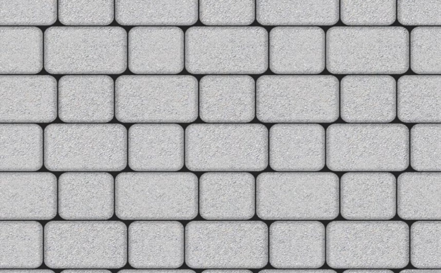 Плитка тротуарная Классико А.1.КО.4 стандарт гладкий белый, комплект 2 шт, толщина 40 мм