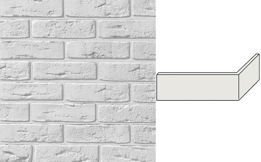 Декоративный кирпич Leonardo Stone угловой элемент Дижон 220/110*70*14 мм 100