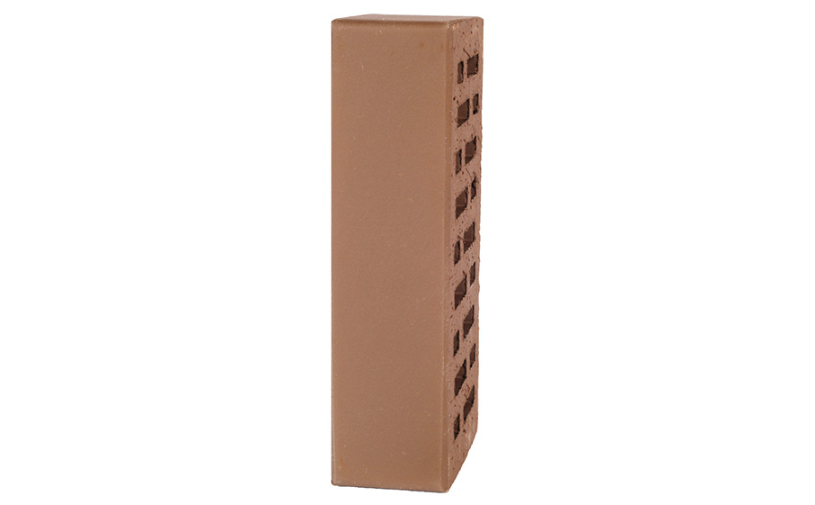 Кирпич облицовочный пустотелый Lode Rudis гладкий, 250*120*65 мм