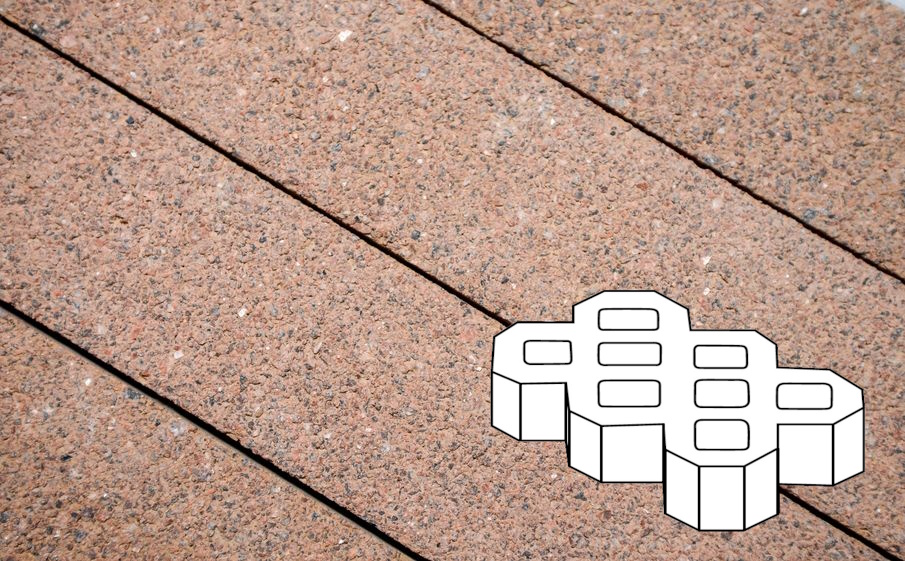 Плитка тротуарная Готика Premium Silver, Экопарковка Б.6.ГР.10, №16, 600*400*100 мм