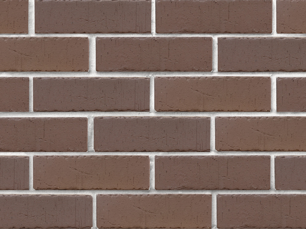 Кирпич клинкерный ЛСР Антверпен темно-терракотовый флэш винтаж с рваной фаской, 250*85*65 мм