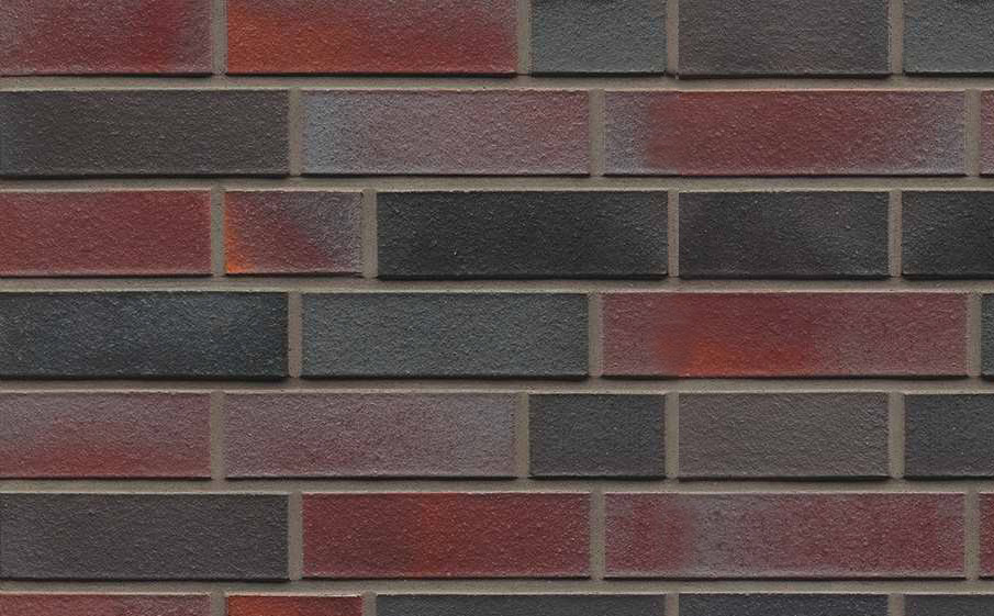 Кирпич клинкерный Muhr 29 S Schwarzblau-bunt Spezial готик, 240*90*40 мм