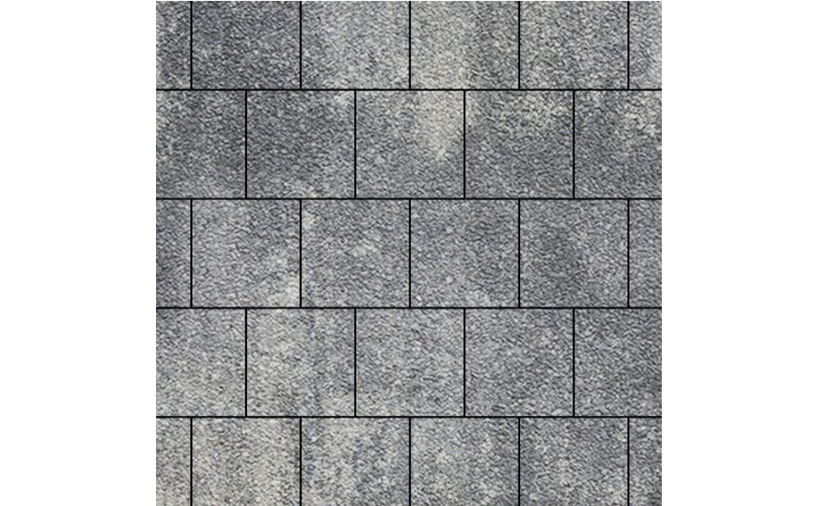 Плитка тротуарная SteinRus Валенсия Б.3.К.8, Native, ColorMix Актау, 300*300*80 мм